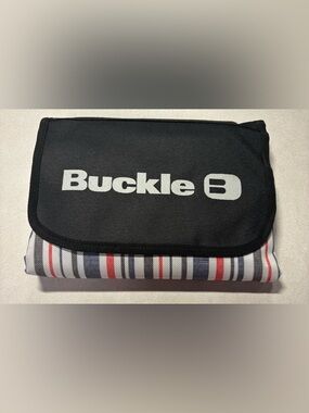 Buckle Black Foldable Travel Picnic Blanket